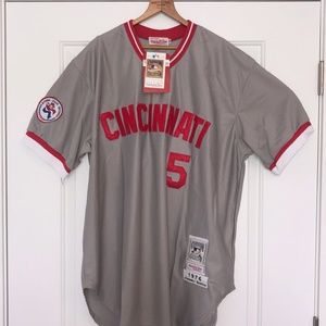 Cooperstown Collection: 1976 Johnny Bench National League Centennial Jersey